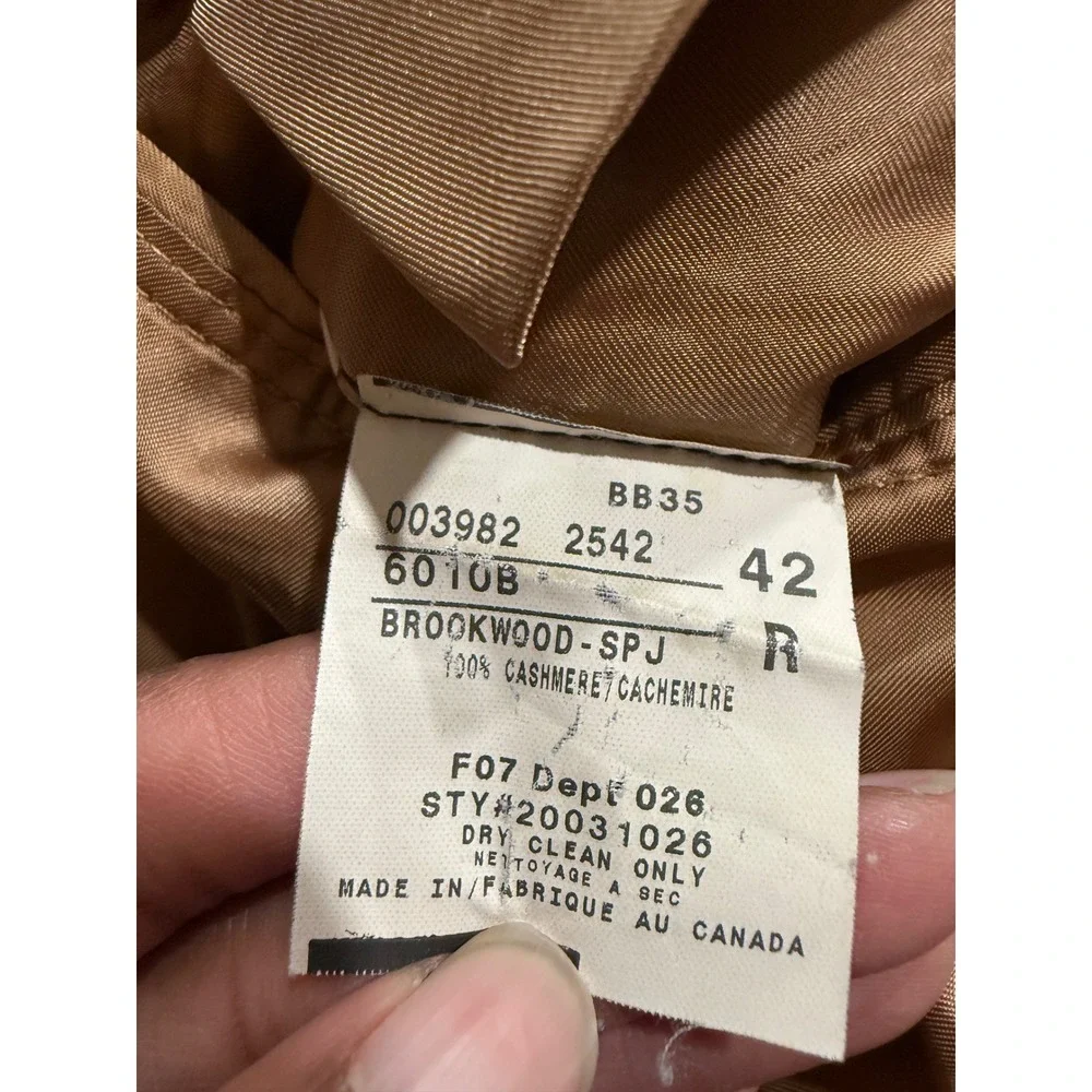Brooks Brothers Loro Piana 100% Cashmere Blazer Brown 42R Sport Coat Canada Mens